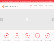 Tablet Screenshot of foundonfirstpage.com